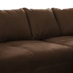 Ecksofa Modave Antiklederlook - Braun - Longchair davorstehend rechts