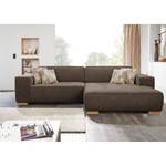 Ecksofa Belair Microfaser - Taupe - Longchair davorstehend rechts - Sitztiefenverstellung