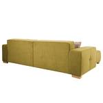 Ecksofa Belair Microfaser - Pistaziengrün - Longchair davorstehend links - Keine Funktion