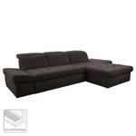 Ecksofa Colinas I Strukturstoff - Taupe - Longchair davorstehend rechts - Keine Funktion