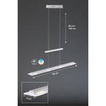 LED-Pendelleuchte Tenso I Glas / Eisen - 4-flammig - Breite: 88 cm