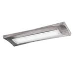 LED-Wandleuchte Calais Milchglas / Eisen - 1-flammig - Silber