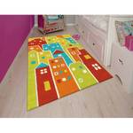 Tapis enfant Glowy Houses Fibres synthétiques - Multicolore