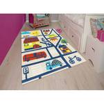 Tapis enfant Glowy City Fibres synthétiques - Multicolore