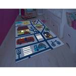 Tapis enfant Glowy City Fibres synthétiques - Multicolore