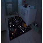 Kinderteppich Glowy Space Kunstfaser - Lila / Multi