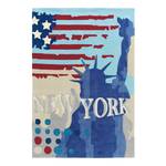 Kurzflorteppich Joy New York Kunstfaser - Mehrfarbig