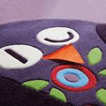 Tapis enfant Joy Owl I Fibres synthétiques - Violet / Multicolore