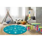 Tapis enfant Joy Mandala I Fibres synthétiques - Bleu pétrole - Diamètre : 130 cm