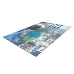 Kurzflorteppich Flash NYC Kunstfaser - Blaugrün - 40 x 60 cm