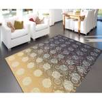 Tapis Flash Fibres synthétiques - Gris / Jaune - 120 x 170 cm