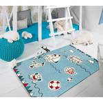 Tapis enfant Move Sea Fibres synthétiques - Bleu clair - 80 x 150 cm