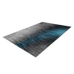 Kurzflorteppich Move Kunstfaser - Grau / Blau - 80 x 150 cm