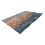 Laagpolig vloerkleed Blaze Wild textielmix - beige/blauw - 155 x 230 cm