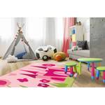 Tapis enfant Joy Castle II Fibres synthétiques - Rose / Vert