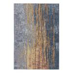 Laagpolig vloerkleed Blaze Wild textielmix - beige/blauw - 75 x 150 cm