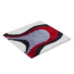 Tapis de bain Colani 11 Fibres synthétiques - Blanc / Rouge - 60 x 60 cm