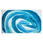 Badmat Colani 42 kunstvezels - Turquoise/wit - 60 x 100 cm