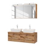 Salle de bain 3 éléments Davos V Imitation chêne wotan