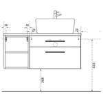 Wastafel Davos III Wit