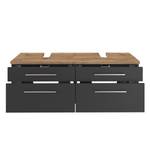 Meuble sous double vasque Davos Anthracite