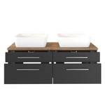 Meuble double vasque Davos Anthracite