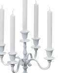 Kerzenleuchter Victoria Aluminium - Weiß