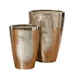 Vase Padina (lot de 2) Aluminium nickelé - argenté