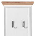 Porte-manteaux mural Jasmund I Imitation pin blanc