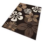 Laagpolig vloerkleed Flora geweven stof - Latte Macchiattokleurig - 80 x 150 cm
