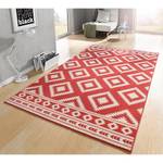 Tapis Ethno Tissu - Rouge carmin - 80 x 150 cm