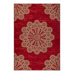 Laagpolig vloerkleed Lace geweven stof - Schoorsteen rood - 80 x 150 cm