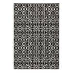 Tapis Pattern Tissu - Noir - 160 x 230 cm