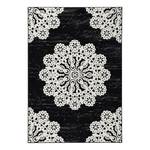 Laagpolig vloerkleed Lace geweven stof - Zwart - 120 x 170 cm