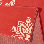 Laagpolig vloerkleed Blossom geweven stof - Schoorsteen rood - 120 x 170 cm