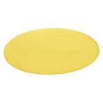 Tappeto a pelo corto Fancy Circle Tessuto misto - Giallo sole - Diametro: 133 cm