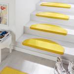 Tapis d’escalier Fancy (lot de 15) Tissu - Jaune solaire