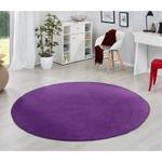 Laagpolig vloerkleed Fancy Circle geweven stof - Paars - Diameter: 133 cm