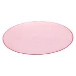 Laagpolig vloerkleed Fancy Circle geweven stof - Roze - Diameter: 200 cm