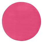 Laagpolig vloerkleed Fancy Circle geweven stof - Fuchsia - Diameter: 133 cm