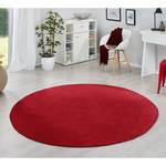 Laagpolig vloerkleed Fancy Circle geweven stof - Schoorsteen rood - Diameter: 200 cm