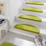 Tapis d’escalier Fancy (lot de 15) Tissu - Vert kiwi