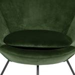 Loungefauteuil Eicken Velours Vilda: Donkergroen