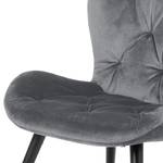 Loungefauteuil Solbjerg fluweel - Donkergrijs