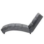 Chaise relax Seaham Velours - Gris foncé