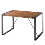 Table MANCHESTER Acacia massif / Métal - Acacia / Anthracite - 140 x 80 cm