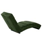 Ligfauteuil Seaham fluweel - Antiek groen