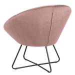 Fauteuil design Eicken Velours Vilda: Rose vieilli