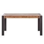 Tavolo da pranzo allungabile MANCHESTER acacia legno massello, metallo, acacia, antracite - 140 x 90 cm