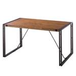 Table MANCHESTER Acacia massif / Métal - Acacia / Anthracite - 180 x 90 cm